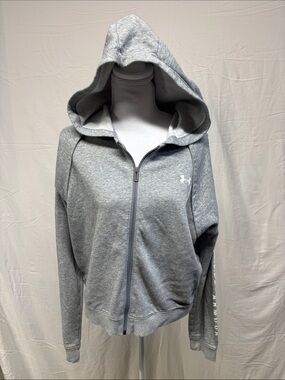 Under Armour Light Gray Women's Full-Zip Hooded Sweatshirt